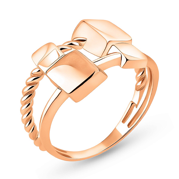 Золотое кольцо без камней (арт. 155976) – изображение 1