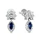 Золотые серьги с сапфиром и бриллиантами (арт. Т011923бс) – изображение 1