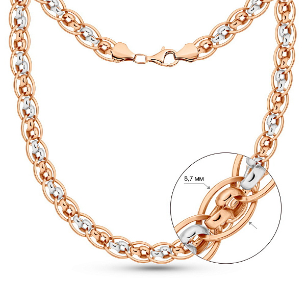 Колье из красного золота (арт. 351078кб) – изображение 2