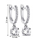 Серебряные серьги с фианитами (арт. 7502/9009) – изображение 2
