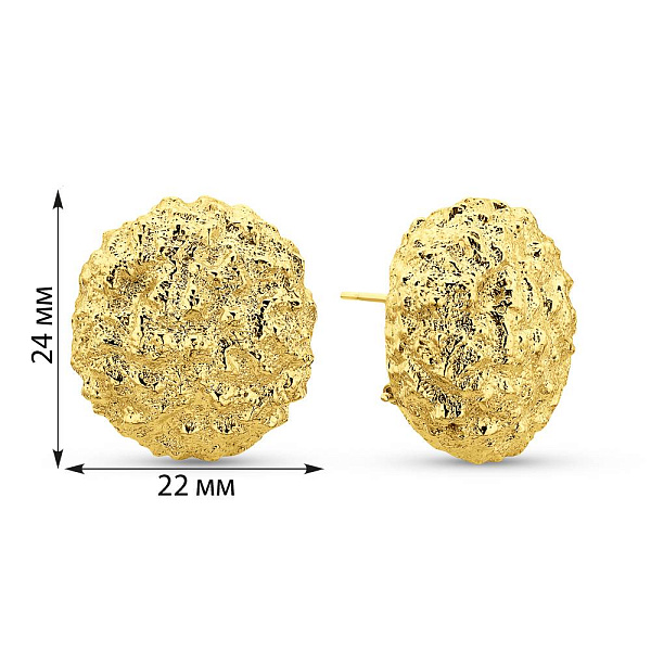 Серьги из желтого золота Francelli (арт. е1091764ж) – изображение 5