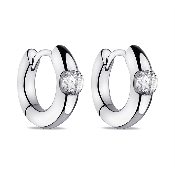 Серебряные серьги с фианитами (арт. 7502/9592/10) – изображение 1