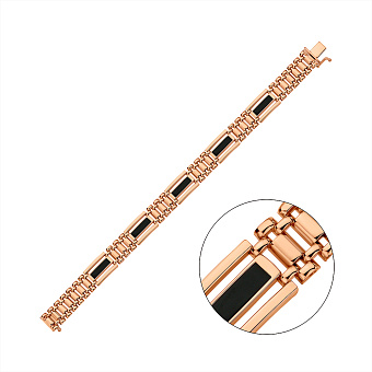 Золотой браслет с ониксом (арт. 3261318о)