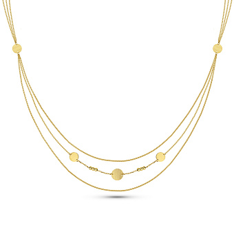 Золоте кольє Монети (арт. 352979ж)