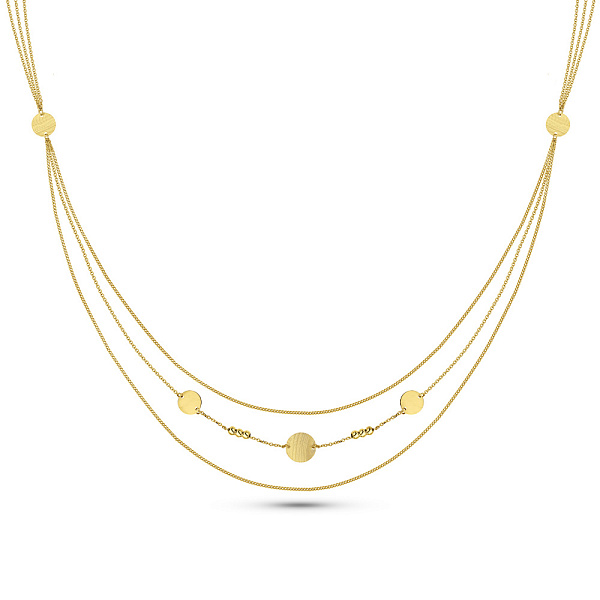 Золоте кольє Монети (арт. 352979ж) – зображення 1