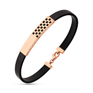 Фото Браслет из каучука с золотыми вставками (арт. 3261380)