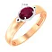 Золота каблучка з рубіном (арт. 149100ПР) – зображення 2