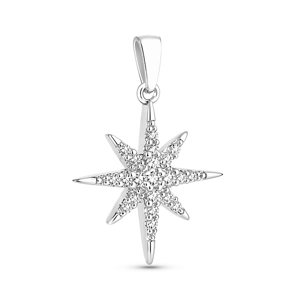 Серебряный подвес Звезда с фианитами (арт. 7503/4465) – изображение 1