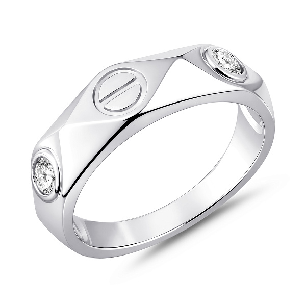 Серебряное кольцо с фианитами (арт. 7501/8496) – изображение 1