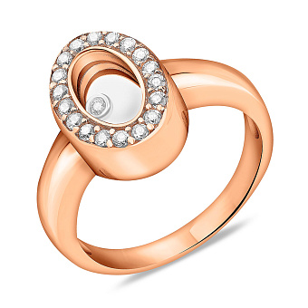 Золотое кольцо с фианитами (арт. 150050/1)