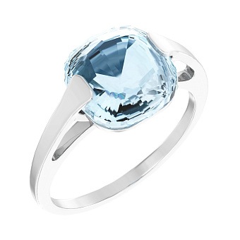 Фото Золота каблучка з топазом (арт. 140480Пбг)