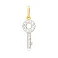 Подвес золотой «Ключик» с фианитами (арт. 421966ж) – изображение 1