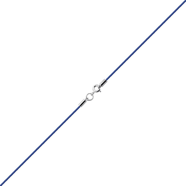 Ювелирный шнурок с серебряными вставками (арт. 7307/79052-229/13с) – изображение 1