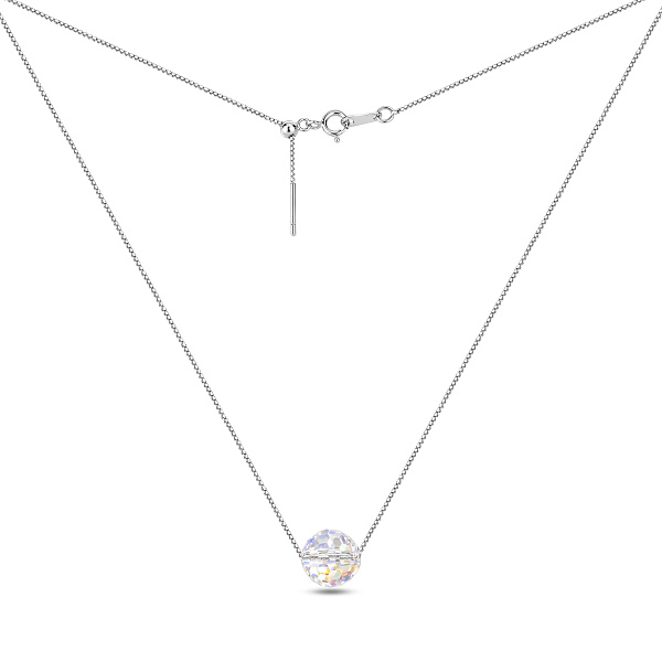 Серебряное колье с фианитом (арт. 7507/1761/2з) – изображение 2