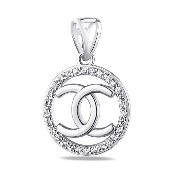 Серебряный подвес с фианитами (арт. 7503/3813) – изображение 1