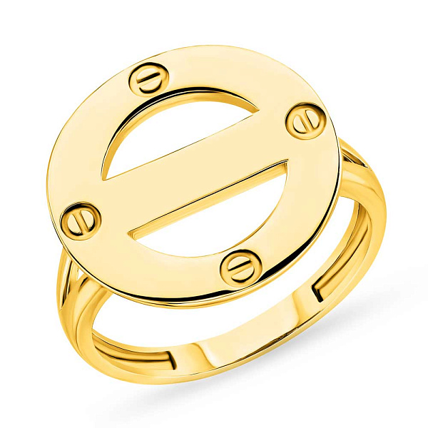 Золота каблучка без каміння (арт. 155177ж) – зображення 1