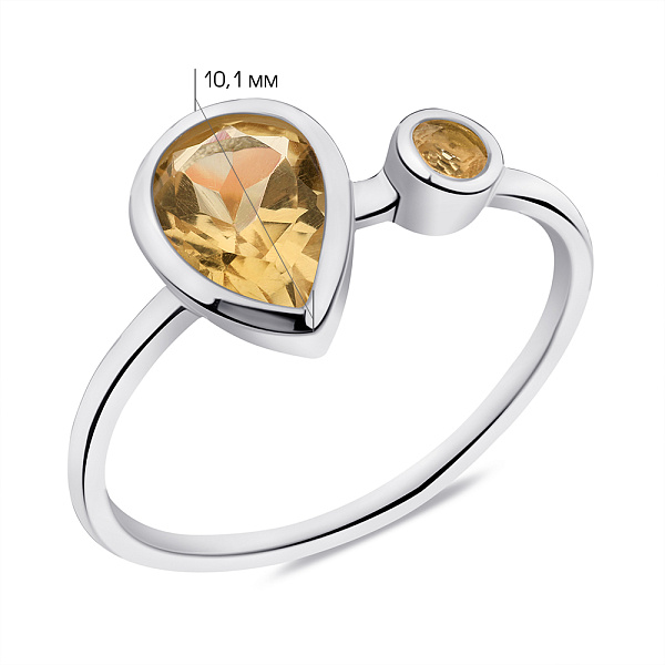 Срібна каблучка з альпінітами (арт. 7501/6390аж) – зображення 2