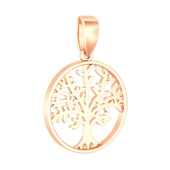 Золотая подвеска без камней (арт. 440606)