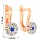 Золоті сережки з фіанітами (арт. 114203с) – зображення 2