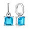 Серебряные серьги с топазом (арт. 7502/2193814Птг) – изображение 1