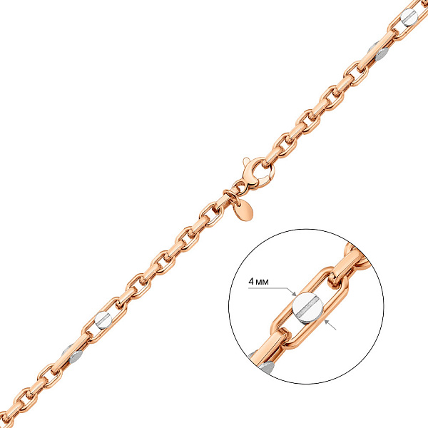 Золотий ланцюжок плетіння Фантазійне (арт. 352475р) – зображення 7