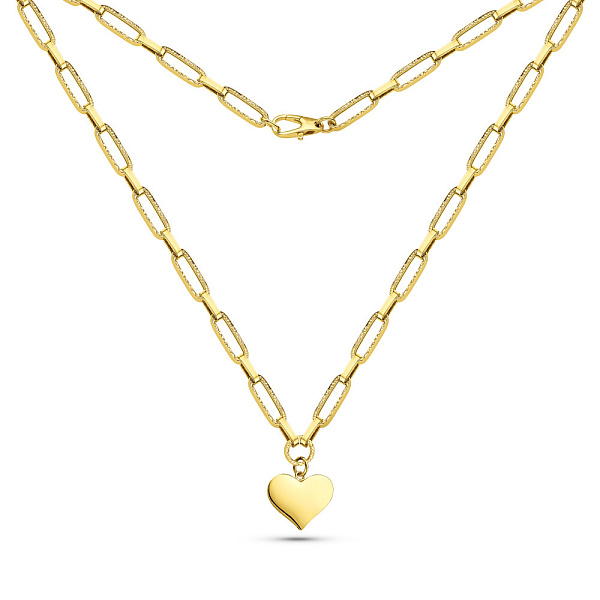 Колье из желтого золота Сердце (арт. 352833ж) – изображение 2