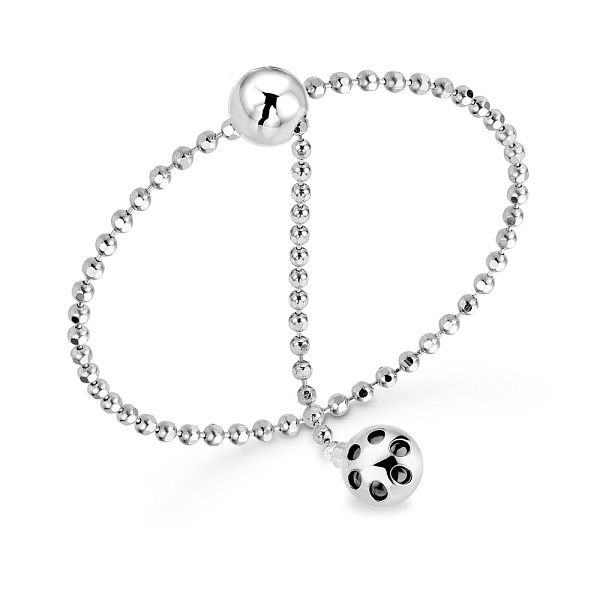 Кольцо Fly из белого золота с цепочкой (арт. 155780/1б) – изображение 1