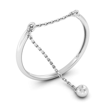 Кольцо из белого золота Fly (арт. 140039б)