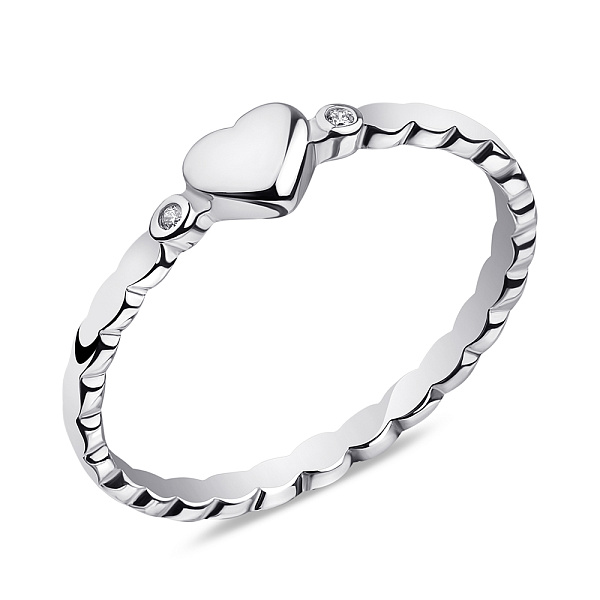 Кольцо из серебра с фианитами (арт. 7501/К2Ф/1075-16,5) – изображение 1