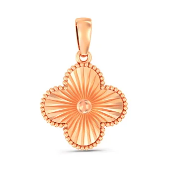 Золотий кулон Конюшина (арт. 441316а)