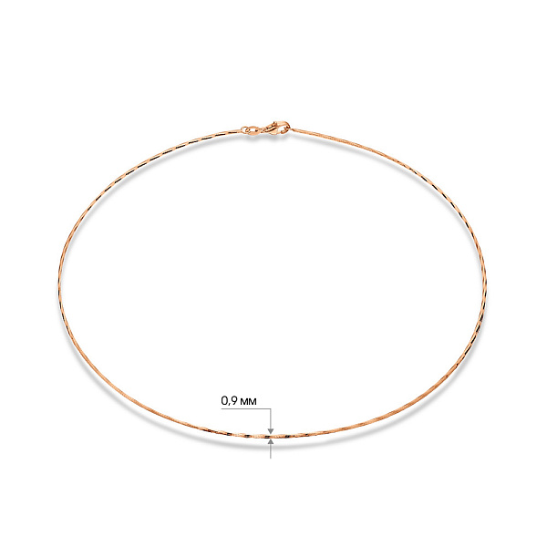 Золоте кольє-струна (арт. 352533) – зображення 4