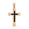 Крестик из красного золота с эмалью (арт. 424950еч) – изображение 1