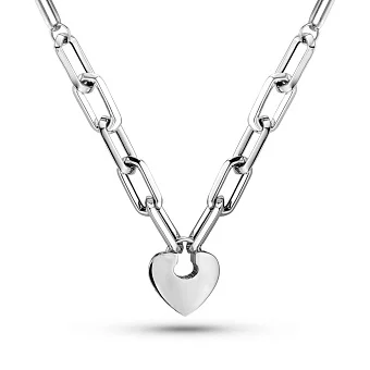 Кольє з білого золота Сердечко (арт. 352440б)