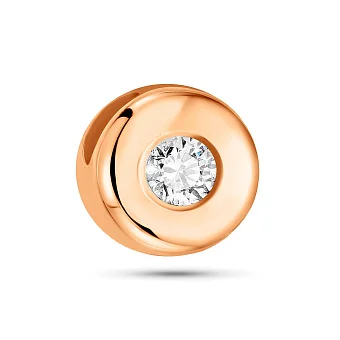 Кулон з червоного золота з діамантом (арт. 3103543201)