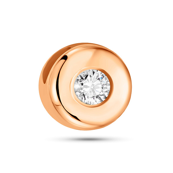 Кулон з червоного золота з діамантом (арт. 3103543201) – зображення 1