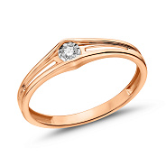 Фото Золота каблучка з діамантом (арт. К011426005)
