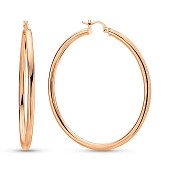 Сережки кільця з червоного золота (арт. 100908/50)