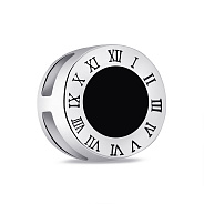 Срібний шарм з чорною емаллю (арт. 7503/3372/8еч)