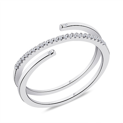 Серебряное кольцо с фианитами  (арт. 7501/5916)