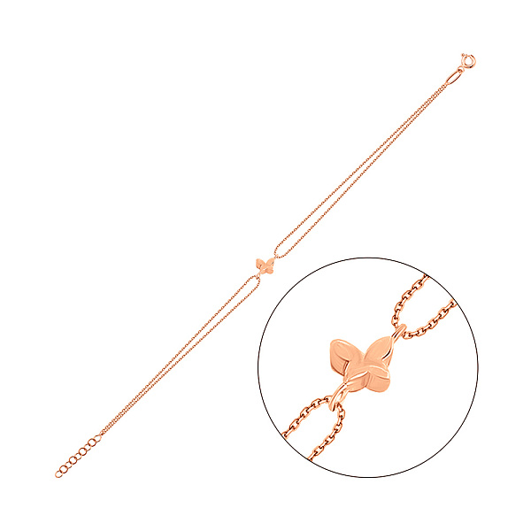 Золотой браслет Бабочка без камней (арт. 324931) – изображение 1