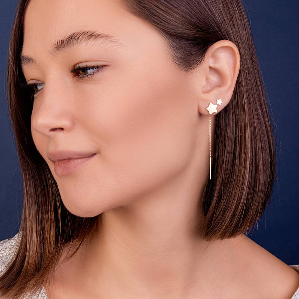 Золоті сережки-пусети (арт. 1101013) – зображення 4