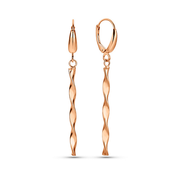 Серьги из красного золота (арт. 1091634) – изображение 1