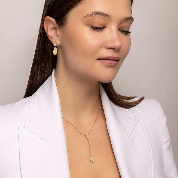 Золотое колье Francelli (арт. 352904ж) – изображение 5