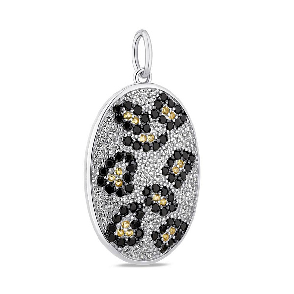 Серебряный кулон с россыпью фианитов (арт. 7503/ПК2ФЦ/2099) – изображение 1