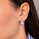 Серьги из белого золота (арт. 1092066б) – изображение 2