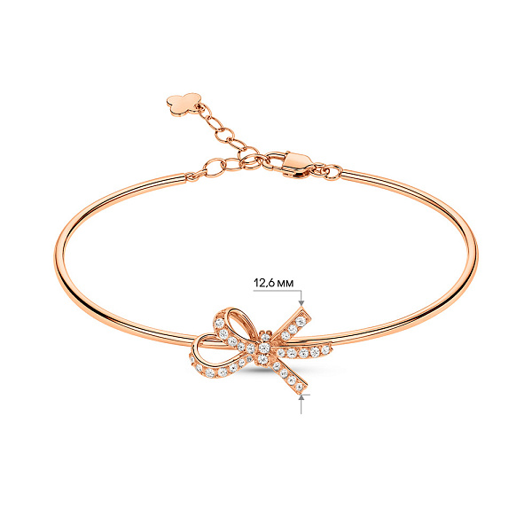 Золотой браслет Бантик с бриллиантами (арт. Б011828040) – изображение 2