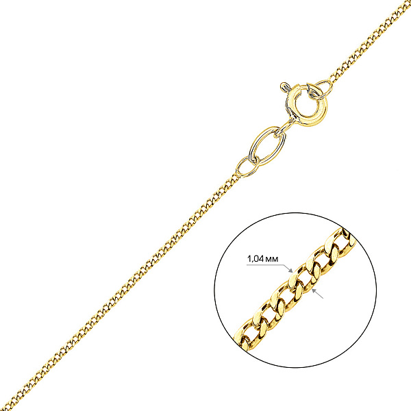 Ланцюжок з жовтого золота Панцирного плетіння (арт. ц301002ж) – зображення 3