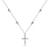 Серебряное колье с крестиком и фианитами (арт. 7507/1392) – изображение 1
