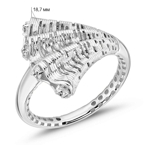 Кольцо Francelli из золота с фианитами (арт. е156700б) – изображение 7