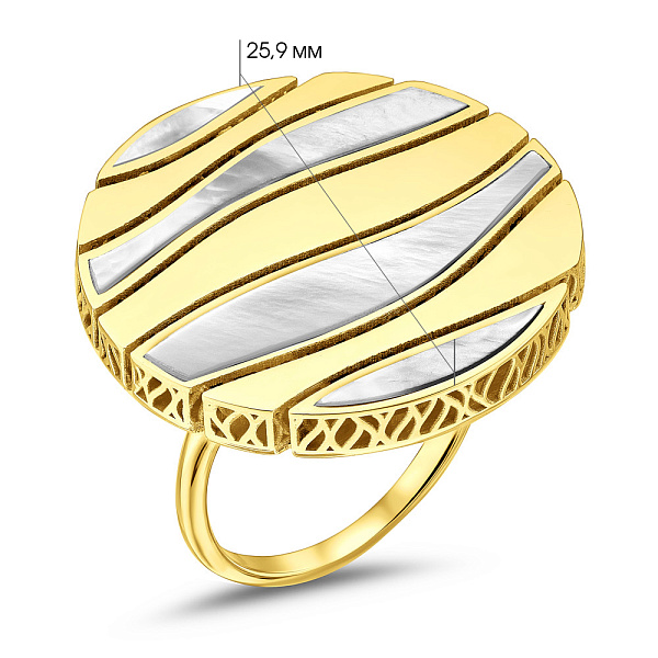 Массивное золотое кольцо Francelli (арт. 156244жп) – изображение 4